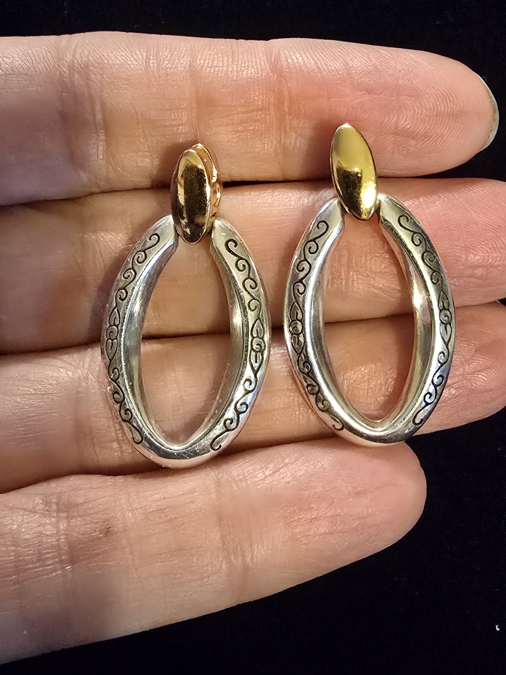 Brighton Alta Two-Tone Post Earrings